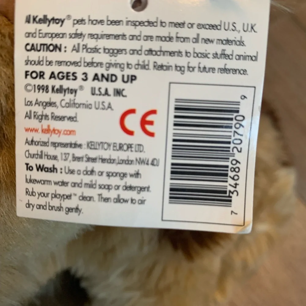 KENNEL KLUB Plush Tan Dog Toy